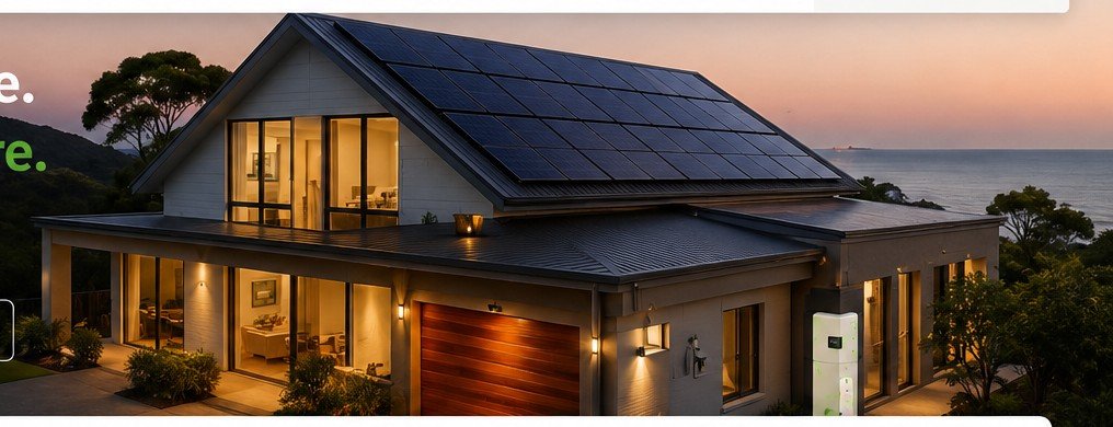 Solar powered home with battery